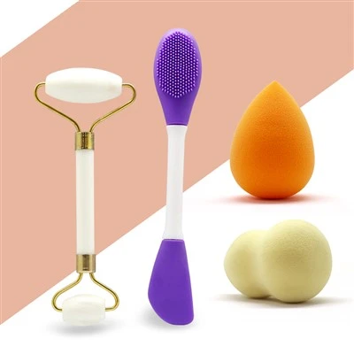 Bola de rodet de bellesa de doble punt i esponges